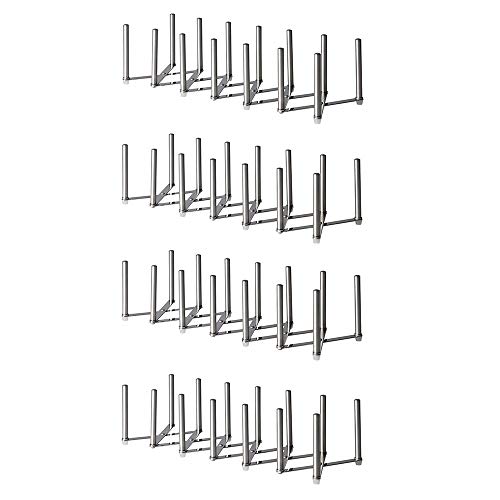 IKEA VARIERA Organizador de tapa para ollas, acero inoxidable (juego de 4, ancho: 5 ¾ pulgadas x altura: 4 pulgadas)