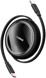 Baseus Kabel USB C, 100 W, PD, 5 A, QC 4.0, mini zwijany, kabel do szybkiego ładowania USB C do USB C, 4-stopniowa długość, do iPhona 15 Samsunga, iPada, łatwy do przechowywania, przenośny