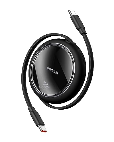Baseus Cavo da USB C a USB C, 100W [1M] cavo di ricarica rapida di tipo C per iPhone 17 16, 15, 14, 13 12 Pro, Galaxy S25, S24, Ultra, MacBook, iPad Pro