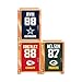 TeenyMates Party Animal 2026 NFL Legends Series 4 Figures, Team Colors, One Size NFL Legends 2026 Locker Room Pack