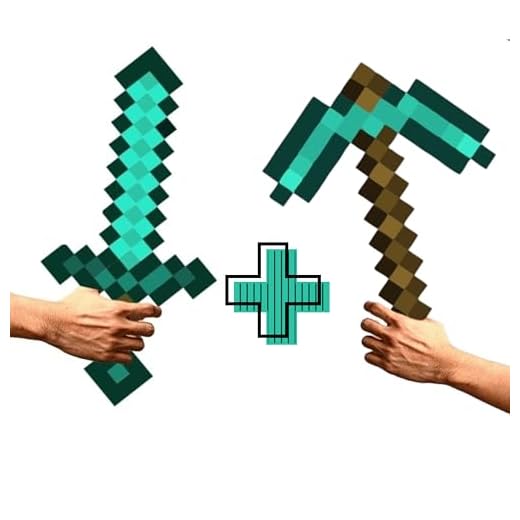 Kit espada e picareta pixel mdf