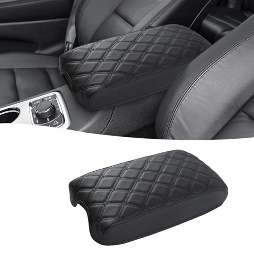 GIANT PANDA Custom Fit Center Console Cover Armrest Cover for Jeep Grand Cherokee 2011-2021,Waterproof Leather Middle Console Cover - Full Protection - Black by GIANT PANDA - Used condition - US$22.22