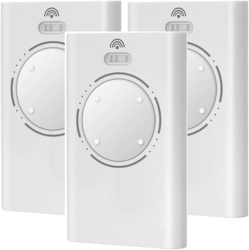 3PCS 868MHZ Garage Door Garage Remote, 4 Channels, Compatible with FAAC XT4 868 SLH LR, XT4 868 SLH, XT2 868 SLH, XT2 868 SLH LR, White