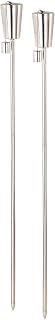 Carlo Milano torce da Giardino: Set di 2 Torcia da Giardino in Acciaio Inossidabile, Amore, Inox, 280 ml (Torcia, torce per Festa in, Bio)