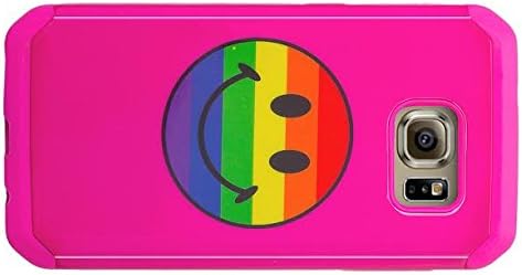 GALAXY WIRELESS for Galaxy S7 Case, Samsung Galaxy S7 Phone Case [Shock Absorption/Impact Resistant] Cute Girl Women Hybrid Dual Layer Defender Protective Case Cover for Galaxy S7, Hot Pink Emojis