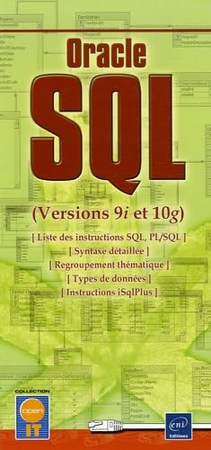 Oracle SQL Versions 9i et 10g - Liste des principales instructions ...
