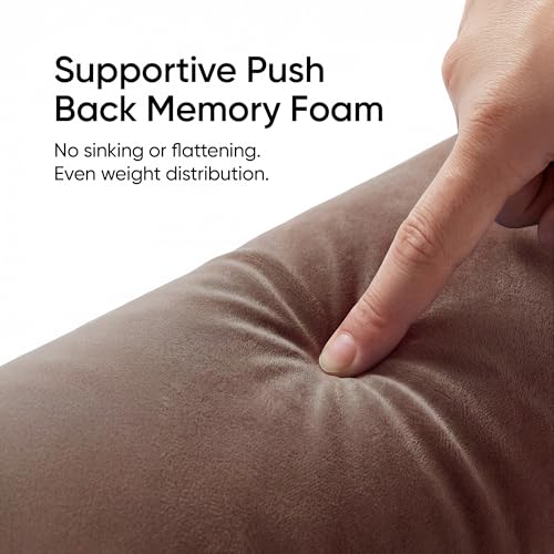 Image of Frido Wedge Neck Rest Pillow | Multipurpose Neck Pillow | Memory Foam Roll with Adjustable Strap | Relieves Neck, Knee & Lumbar Pressure | Compatible with Wedge Plus | Washable Cover, Coffee Brown