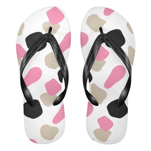 Black Pink White Flip Flop Beach Summer Casual Sandal for Women & Men Shower Shoes 20862027