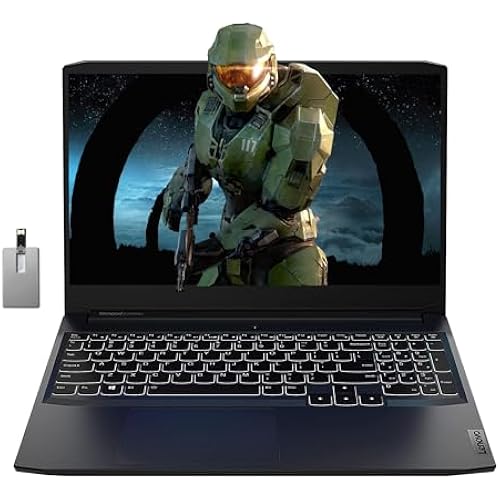 Lenovo IdeaPad Gaming 3 15.6" FHD 120Hz Laptop, AMD Ryzen 5 5600H, 16GB RAM, 1TB SSD, NVIDIA GeForce GTX 1650, Backlit Keyboard, Wi-Fi, Bluetooth, Black, Win 11 Pro, 32GB Hotface USB Card (Renewed)