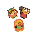 Nerdy Fall Critter Foam Magnets Fun