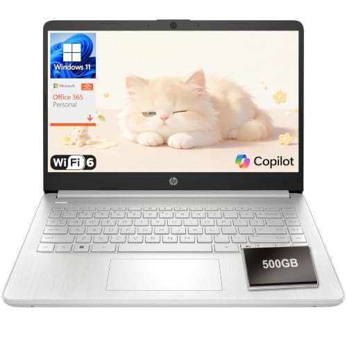 HP 14" 2026 Laptop, Intel Processor, Copilot AI, Office 365, 128GB Storage