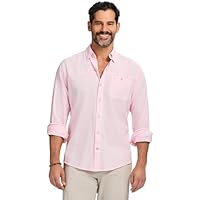 Izod Men's Saltwater Dockside Chambray Short Sleeve Button Down Shirt only .10: eDeal Info