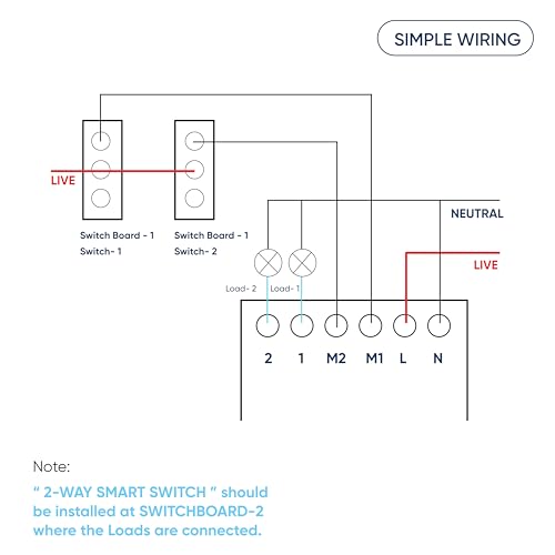 Image of AZIOT Smart Modular 2 Way Premium Touch Switch - 16 Amps each - Glass (Not Acrylic): Elevate Your Home with Effortless Control (Fits in Anchor Roma Classic and similar plates)