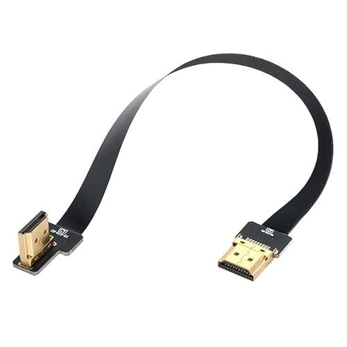 Vista 24 de chenyang CY 7.9 in FPV HDMI macho a 90 grados hacia abajo HDMI macho HDTV FPC cable plano para fotografía aérea multicoptero