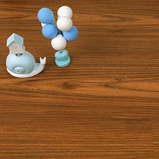 Self Adhesive Floor Plank Self Adhesive Floor Tile Peel and Stick Vinyl Flooring Wood Planks for Kitchen Bathroom Bedroom Home Office PVC Waterproof Brown 90X15cm 10PCS