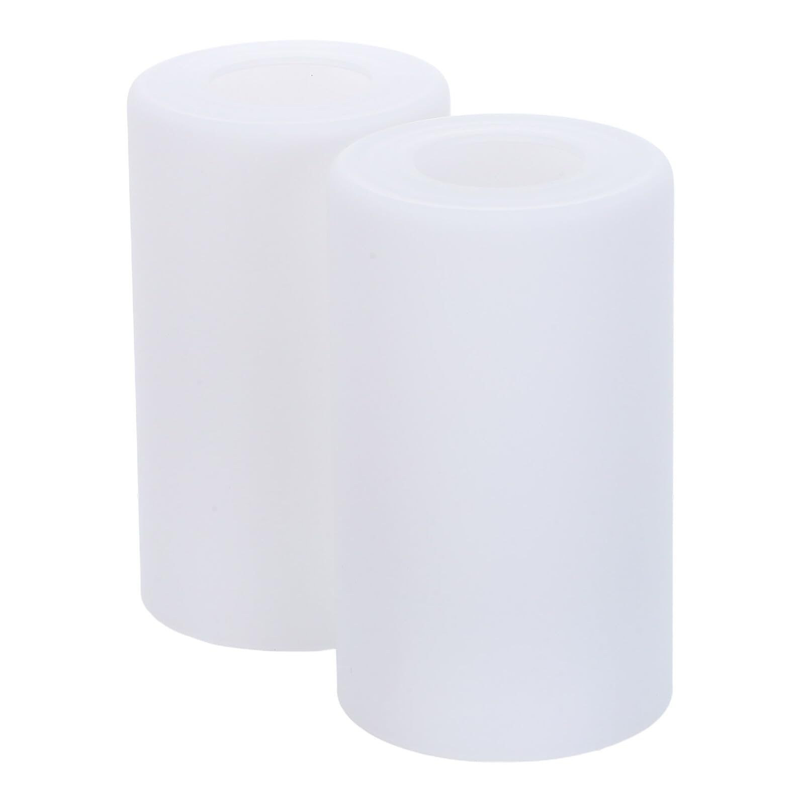2pezzi Paralume in Vetro Bianco Cilindrico Altezza per Lampade da Terra da Toeletta Lampade da Tavolo