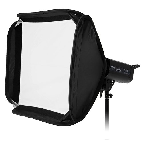 Fotodiox Pro 20x20 Foldable Softbox for Studio Strobe/Flash with Soft Diffuser and Dedicated Speedring Insert for Quantum Qflash (Trio Basic Flash, Trio Flash, T5D-R, X5DR)