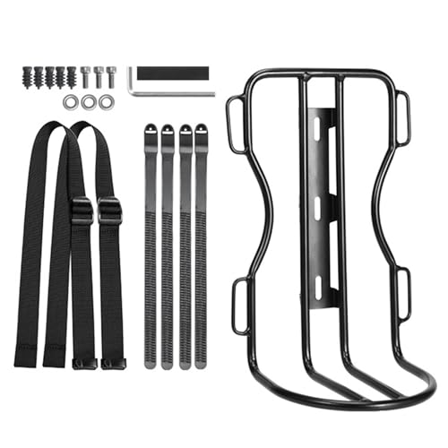 RSHuiOUXX Bicycles Front Rack, Bike Luggage Tourings Carriers Rack Mountain Bikes Pannier Rack Cycling Equipment Stand Footstock