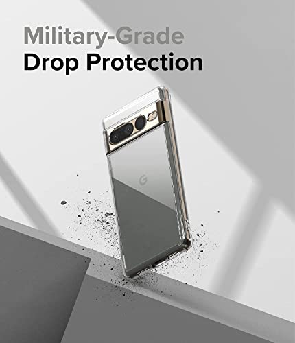 Image of WOW IMAGINE Crystal Clear Transparent Back Case Cover for Google Pixel 7 Pro | Full Device & Camera Protection Shockproof TPU | Flexible Silicone Back Cover Case - Transparent