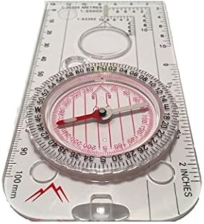 The Adventure Warehouse Navigation Compass for Expedition Map reading, Orienteering and Survival Mountaineering or Hiking- Fully Waterproof and Explorer ready