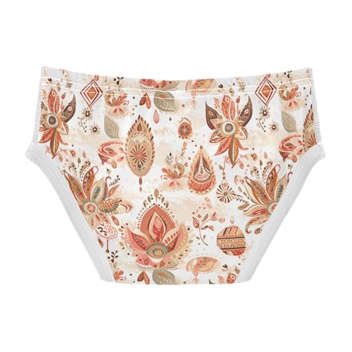 visesunny Boys Potty Training Underwear Boho Indian Style Flower Breathe Cotton Briefs Size 2T-8Y for Toddler2