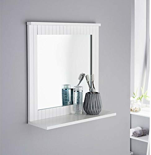 EEMKAY MAINE New Bathroom Mirror With Storage Shelf Wall Mount White Contemporary Colour