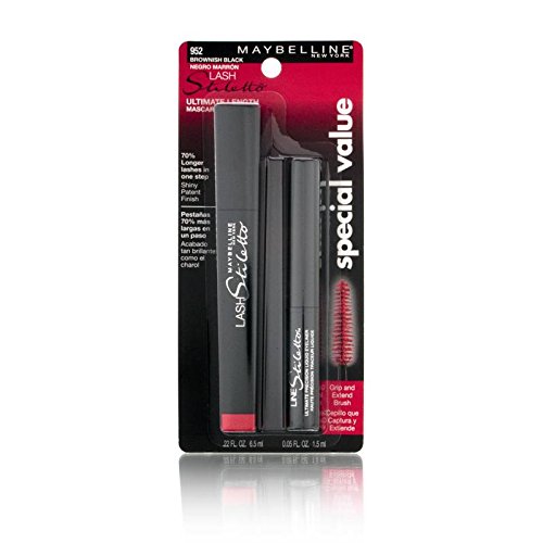 Maybelline Lash Stiletto Ultimate Length Mascara with Bonus Liner 952 Brownish Black