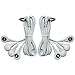 WillHealth Premium TENS Electrode Lead Wires - 3.5mm Jack (Headphone) with Four 3.5mm Snap Connector for Tens and Ems Units (2pcs/ Pack )