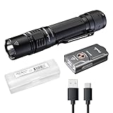 Fenix PD36R Pro Tactical Flashlight and Backup Light Kit, 2800 Lumen USB-C Rechargeable E03R V2.0 EDC Keychain Light and Lumentac Organizer