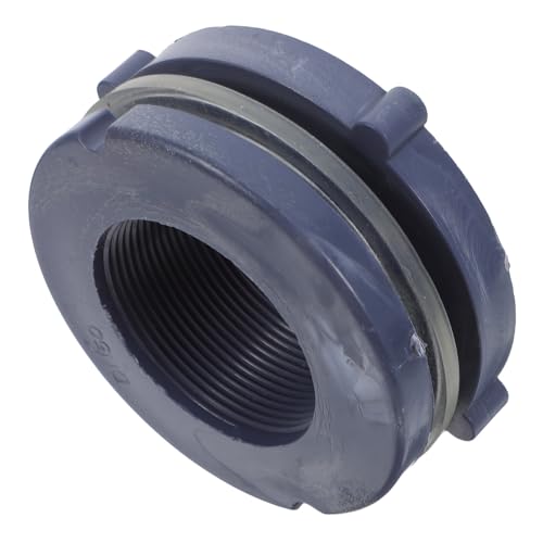 INOOMP Conector De Mamparo De Pvc De Accesorio Para Cubo De Manguera Conector De Tanque De Agua Para Uso Doméstico y Exterior Color Gris Profundo