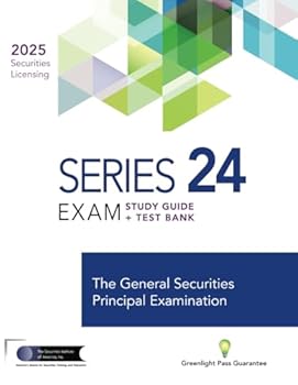 Paperback Series 24 Exam Study Guide + Test Bank: Prepare to pass the FINRA Series 24 Exam Book