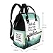 Qewfoju Not All Those Who Wander Are Lost 1 Print Diaper Bag Backpack Large Capacity Diaper Backpack Baby Changing Bags