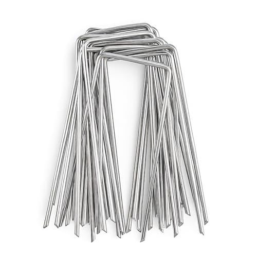 20 Estacas U 2,5x100mm, Grapas césped Artificial, piquetas j…