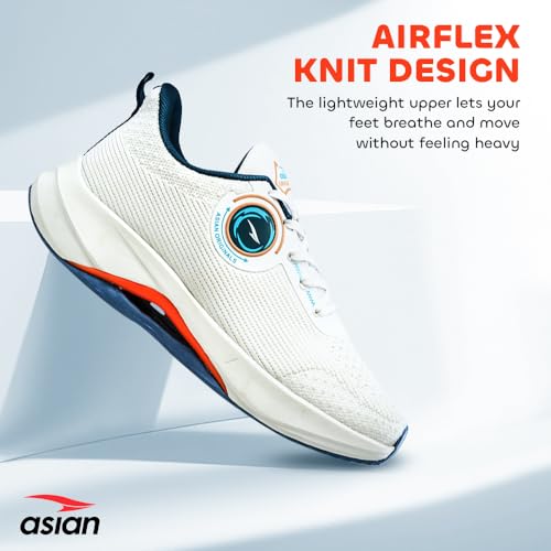 Image of ASIAN Men POWERPLAY-21 Running and Casual wear Running Shoes with Laces, Lightweight and Comfortable Shoes with Upper Fabric and Phylon Sole for Men & Boys