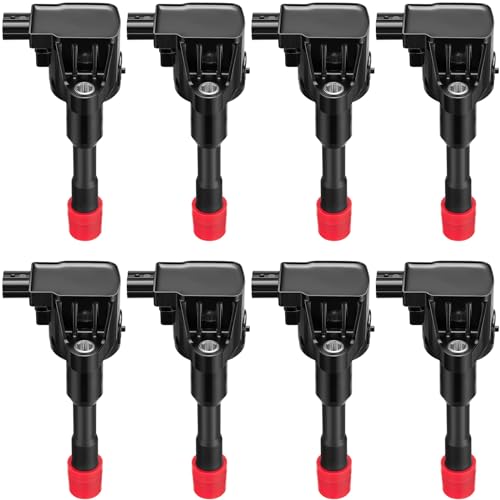 Image of BDFHYK Ignition Coils Pack UF374 Compatible with Honda Civic l4 1.3L 2003-2011 Honda Oem Coils Pack Coil for 30521PWA003 30521PWAS01 C1408 E404 7010796 610-58665 30521REAZ01 GN10248 C-688 Set of 8