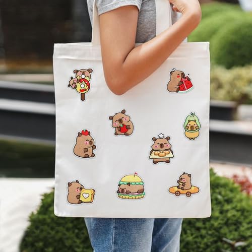 Parches de Bordado para Ropa - 16 Parches de Capibara para Ropa | Adhesivos Estéticos De Reparación Accesorios Unisex Para Chaquetas - imagen 9