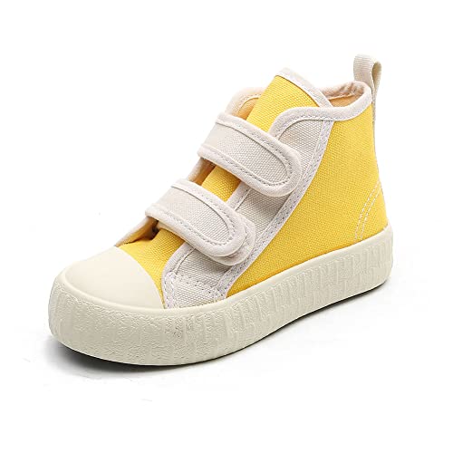 Tênis de lona casual com alças de cano alto para meninos meninas (infantil/criança pequena/criança g