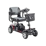 Drive Medical Phoenix LT 4 Wheel Mobility Scooter 350lb Weight Cap New Model, Red/Blue/Grey