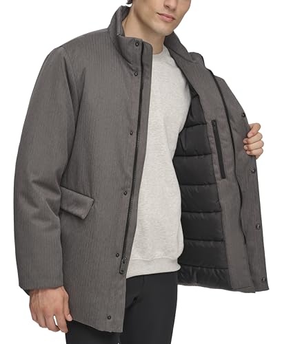 Image of DKNY Men's Padded Walking Coat With Fill