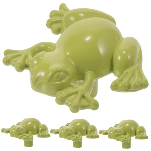 KESYOO 4個 蛙形状メタルプルズ家具取手入り エルゴノミック設計亜合製キャビネットハンドル ワードローブや食器棚対応おしゃれ装飾