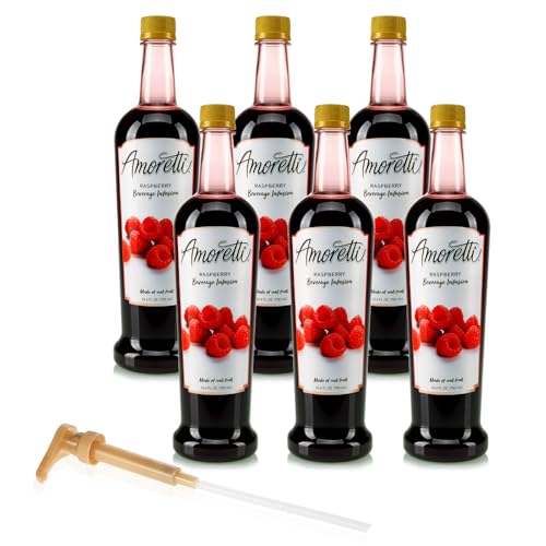 image for Amoretti - Raspberry Beverage Infusion, 94 Servings Per Bottle (750 ml