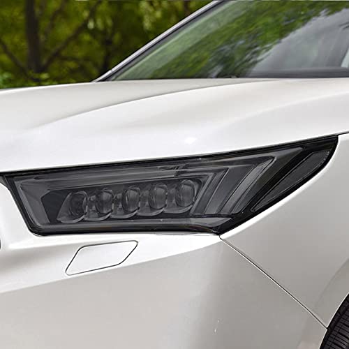 OPisuda Auto koplamp beschermfolie zwart transparant TPU film, Voor Acura MDX 2017 2018 2019 2020