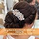 EIHI Flower Hair Clip,Vintage Strass Stil Barrettes,Luxus Schmuck Design Haarnadel,Metall Frühling Haarspange Clips,Haar-Accessoires Für Frauen Mädchen