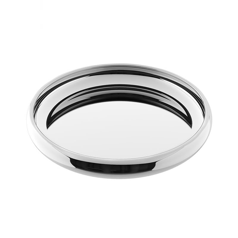 eexbz Tray Stainless Steel Dining Tray Light Luxury Western Food Tray Round Cup Kettle Storage Tray Fruit Tray Serving Trays