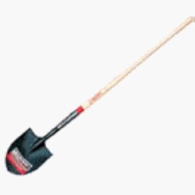 Union Tools 45519 Round Point Shovel with Rolled Step, Open-back, and Dual Rivet