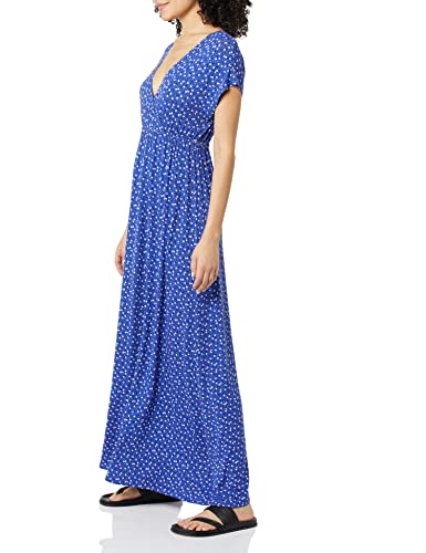 Image of Amazon Essentials Women's V Neck Short Sleeve Empire Waist Maxi Dress (Available in Plus Size)