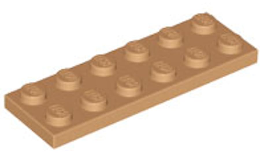 LEGO Plate 2 x 6 Part 3795 (Medium Nougat, 10, Bricks) — image 1