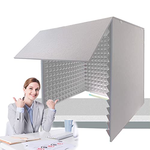 Sound Proof Foam, cabina portátil insonorizada, aislamiento para micrófono, tratamientos acústicos para estudio de grabación, montaje, 80 x 80 x 80 cm, gris miniatura 1