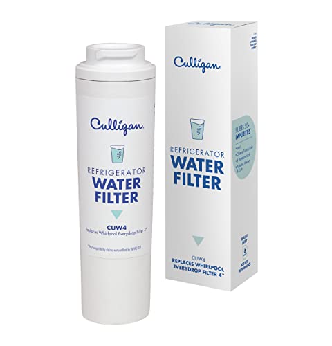 Culligan CUW4 Refrigerator Water Filter Replacement for Whirlpool Water Filter 4 (EDR4RXD1) Replace Every 6 Months Pack of 1
