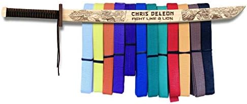 Campfire Arts Custom Karate Belt Display - Kirin Sword - Hand Crafted - Made in The USA
